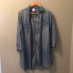 Denim shirt dress
